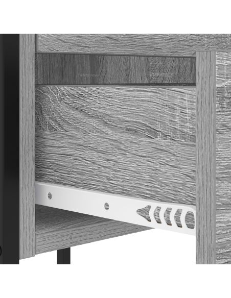 Armadio da Notte con cassetto Grigio sonoma 42 x 41 x 61 cm