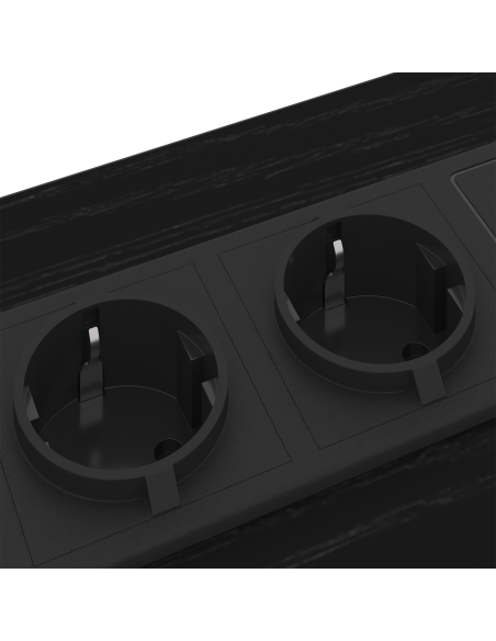 Armadio da Notte con cassetto 2 pcs Rovere Nero 42 x 41 x 61 cm