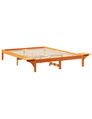 Struttura del letto Marrone cerato 160 x 200 cm Pino massello