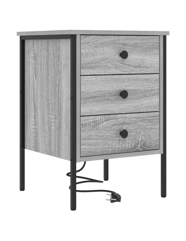 Armadio da Notte 2 pcs Grigio Sonoma 42 x 41 x 61 cm