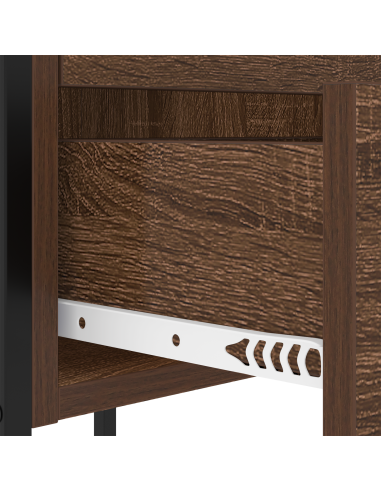 Armadio da Notte con cassetto Rovere Marrone 42 x 41 x 61 cm