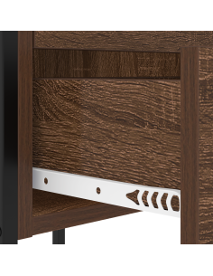 Armadio da Notte 2 pcs Rovere Marrone 42 x 41 x 61 cm 2