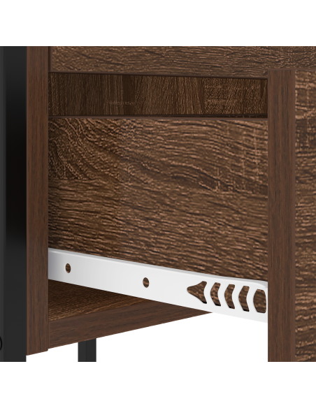 Armadio da Notte 2 pcs Rovere Marrone 42 x 41 x 61 cm