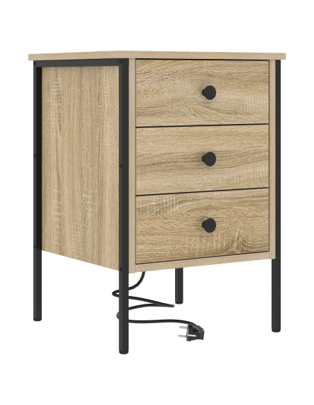 Armadio da Notte 2 pcs Rovere Sonoma 42 x 41 x 61 cm