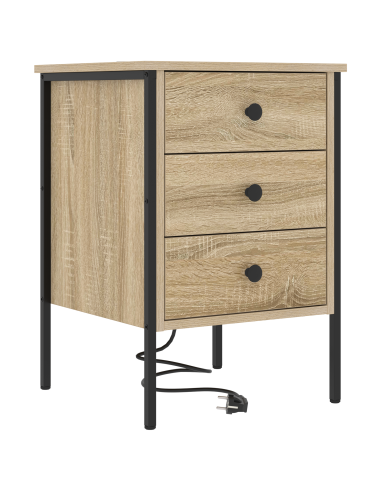 Armadio da Notte 2 pcs Rovere Sonoma 42 x 41 x 61 cm