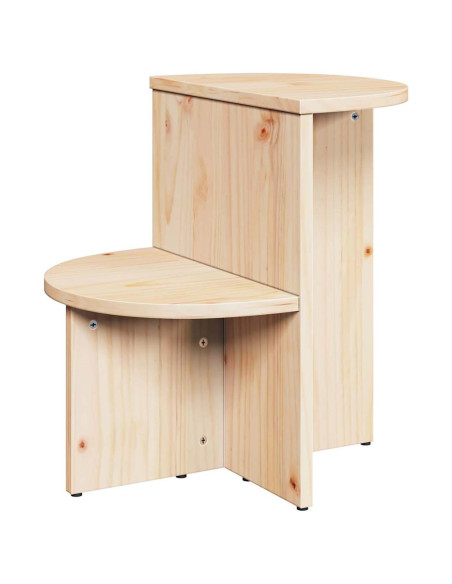 Tavolo laterale Naturale 50 x 40 x 50 cm Legno di pino massello