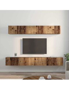 Set mobile TV 5 pcs Legno vecchio Legno multistrato 2