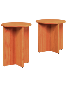 Tavolino da salotto 2 pcs Marrone cerato