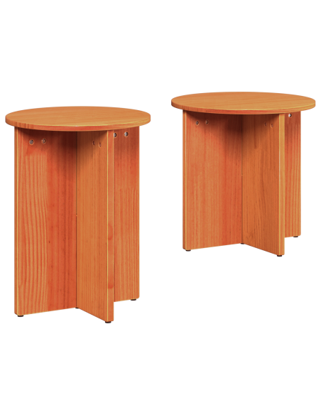 Tavolino da salotto 2 pcs Marrone cerato