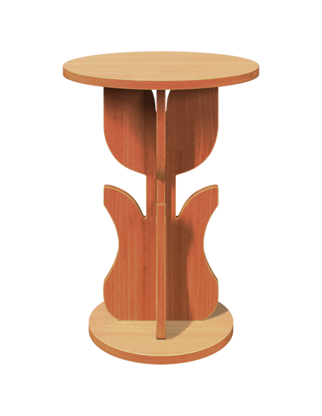 Tavolo laterale Cera marrone 39.5 x 39.5 x 53.5 cm
