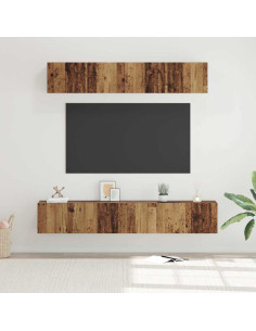 Set mobile TV 5 pcs Legno vecchio Legno multistrato 2