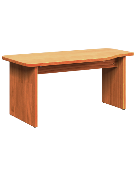 Tavolino da salotto 2 pcs Marrone cerato Legno di pino massello