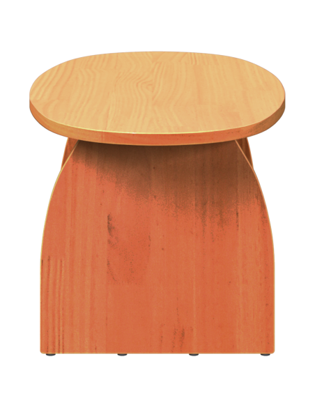 Tavolino da salotto Cera marrone 80 x 40 x 35 cm