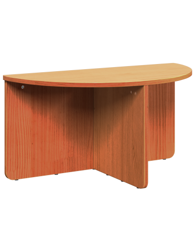 Tavolino da salotto 2 pcs Marrone cerato Legno di pino massello