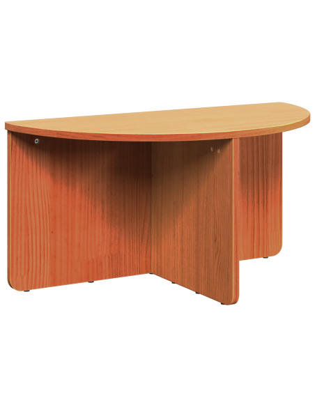 Tavolino da salotto 2 pcs Marrone cerato Legno di pino massello