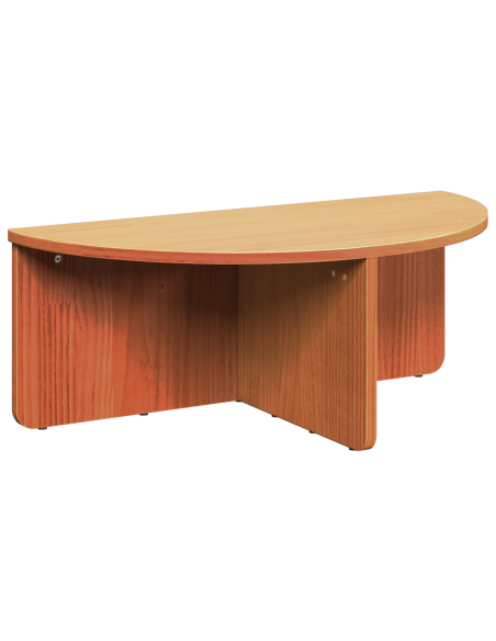 Tavolino da salotto 2 pcs Marrone cerato Legno di pino massello