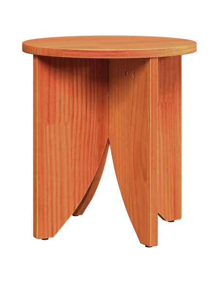 Set di Tavolini da Caffè 2 pcs Cera marrone 41,5 x 41,5 x 44 cm