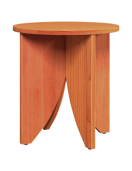 Set di Tavolini da Caffè 2 pcs Cera marrone 41,5 x 41,5 x 44 cm