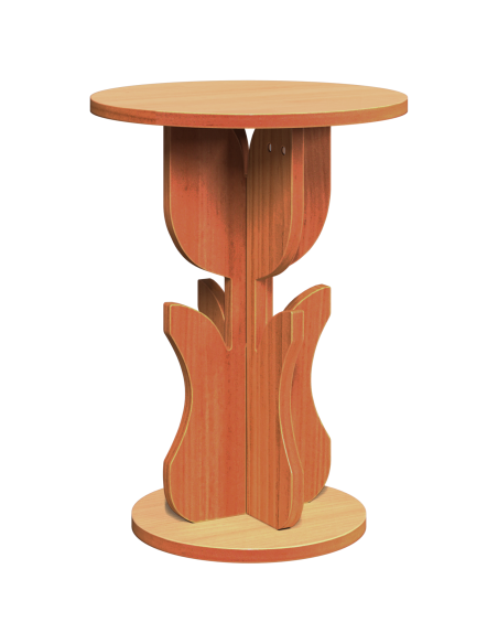 Tavolo laterale Cera marrone 39.5 x 39.5 x 53.5 cm