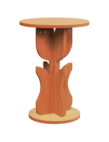 Tavolino da salotto Marrone cerato 39,5 x 39,5 x 53,5 cm