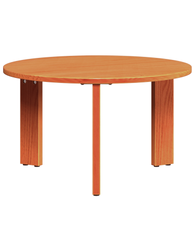 Tavolino da salotto 3 pcs Marrone cerato Legno di pino massello