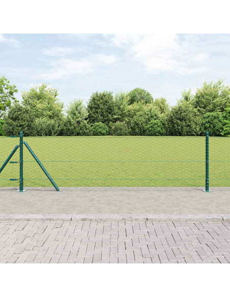 Recinzione Esagonale  Verde 0.6x50 m Acciaio