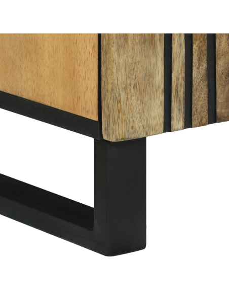 Set di mobili per il bagno 3 pcs Marrone Media Legno Massello