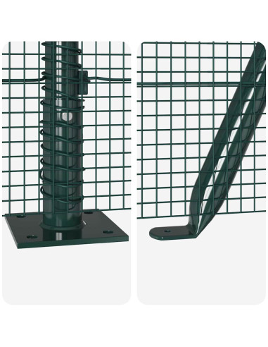 Palo della recinzione Verde 50 x 0,5 m (rete 12 x 12 mm)