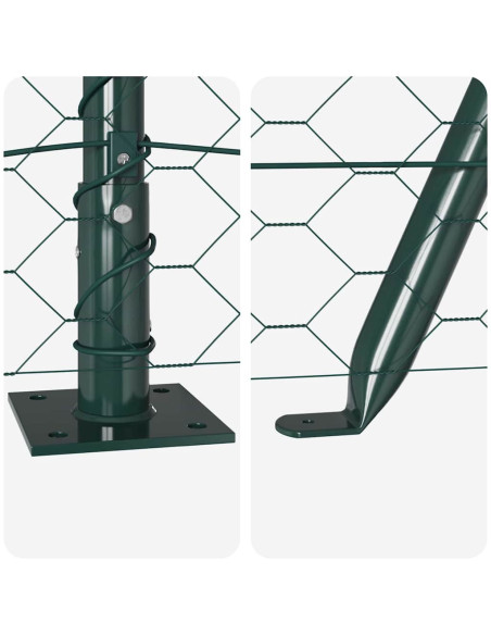 Recinzione Esagonale  Verde 0.5x100 m Acciaio