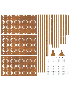 Schermo per Privacy Grigio 100 x 50 x 180 cm 2