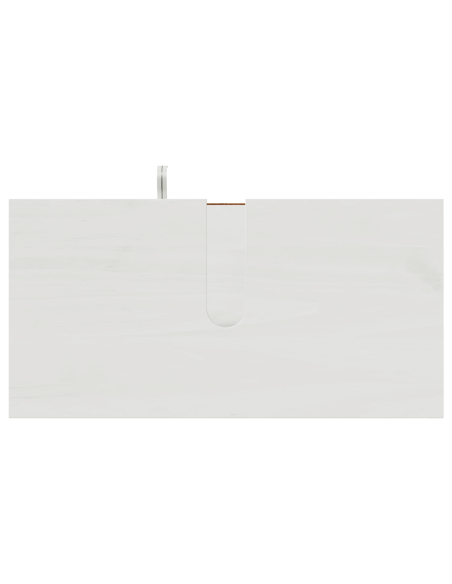 Set di mobili per il bagno 4 pcs Bianco Antico Pino massello