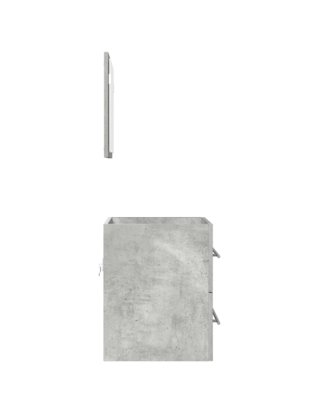 Mobile da Bagno con cassetto Grigio Cemento 41 x 38.5 x 48 cm