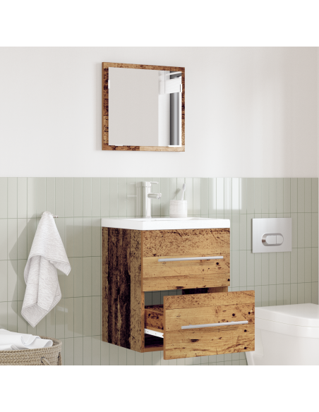 Mobile da Bagno con cassetto Legno Antico 41 x 38.5 x 48 cm