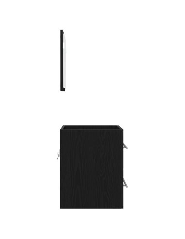Set di mobili per il bagno con cassetto Nero 41 x 38,5 x 48 cm