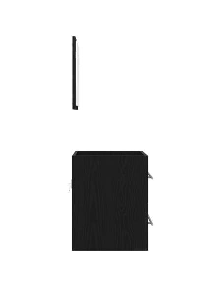 Set di mobili per il bagno con cassetto Nero 41 x 38,5 x 48 cm