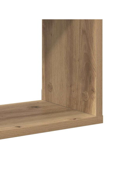 Mensola a Parete Rovere Artigianale 100x20x53 cm Legno Ingegnerizzato
