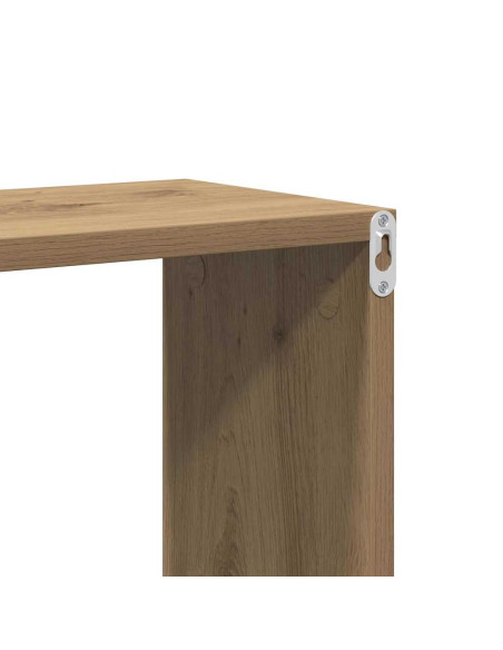 Mensola a Parete Rovere Artigianale 100x20x53 cm Legno Ingegnerizzato