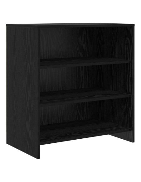 Mobile soggiorno rovere nero 70x41x75 cm legno ingegnerizzato