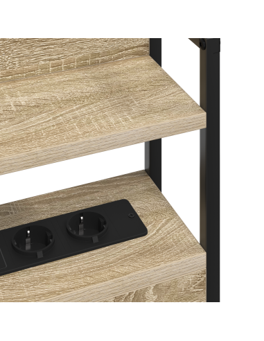 Testata contenitore rovere sonoma 135 cm Legno multistrato