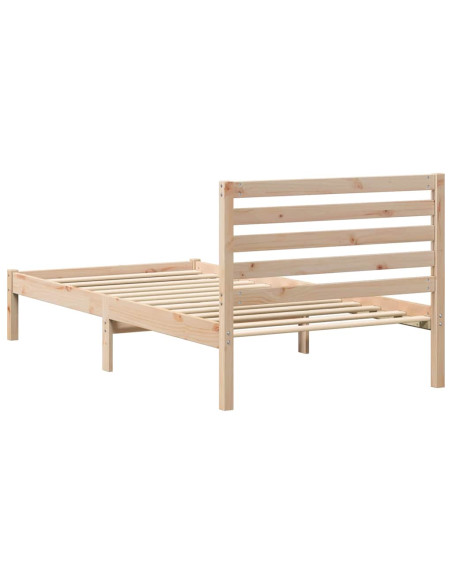 Struttura del letto Marrone 80 x 200 cm Legno di pino massello