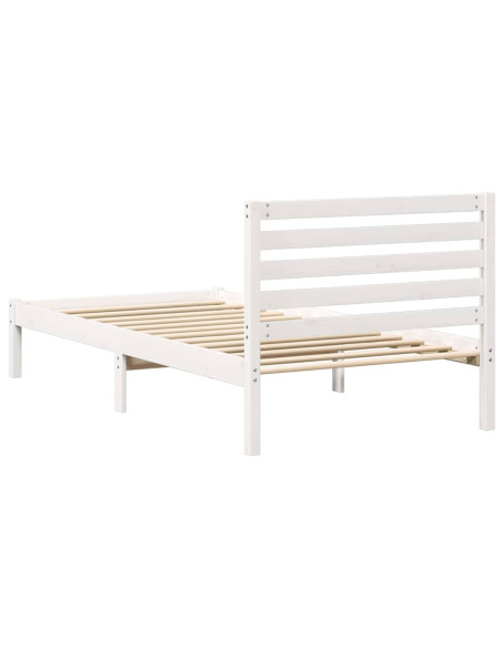 Struttura del letto Bianco 80 x 200 cm Pino massello