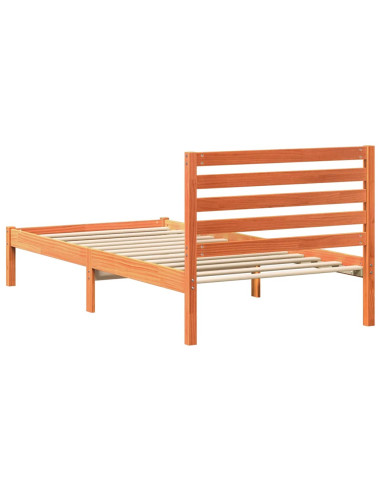 Struttura del letto Marrone cerato 90 x 190 cm Pino massello