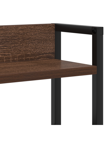 Testata contenitore Rovere marrone 135 cm Legno multistrato