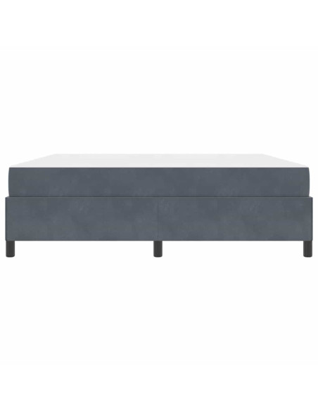 Struttura del letto Bianco e Grigio chiaro 180 x 200 cm Velluto