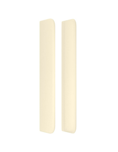 Testiera ad Orecchio Crema 103x16x118/128 cm in Similpelle