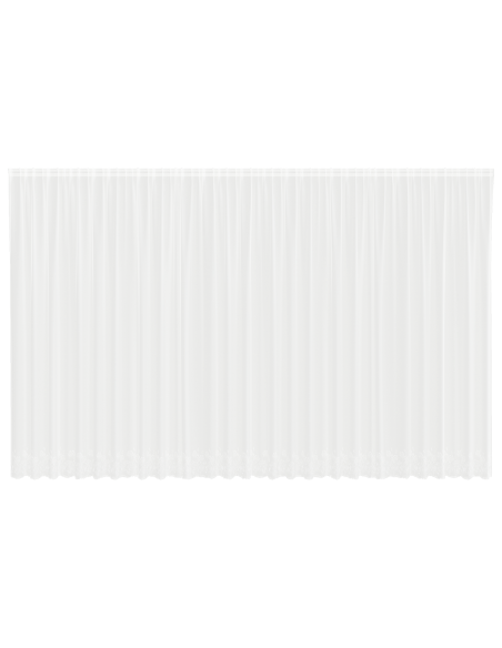 Tenda in Pizzo con tende Floreale Bianco 260x750cm Poliestere