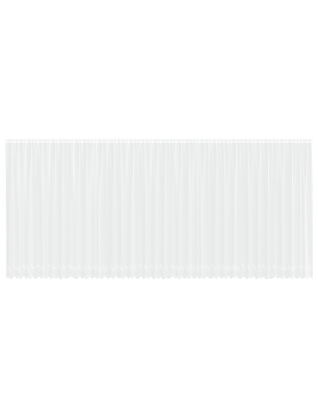 Tenda in Pizzo con tende Floreale Bianco 900 x 200 cm Poliestere