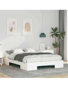 Struttura del letto Bianco 120 x 190 cm 2