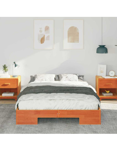 Struttura del letto Marrone 140 x 190 cm