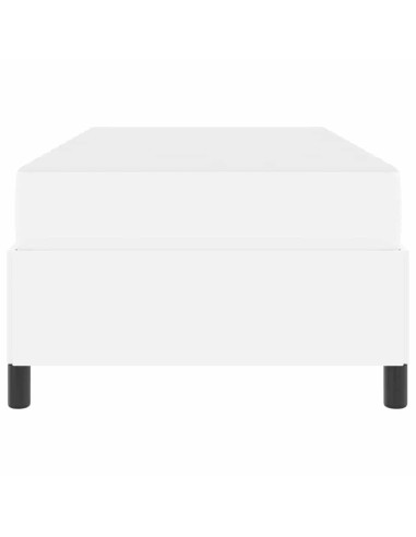 Struttura del letto con materasso Bianco 90 x 200 cm Tessuto